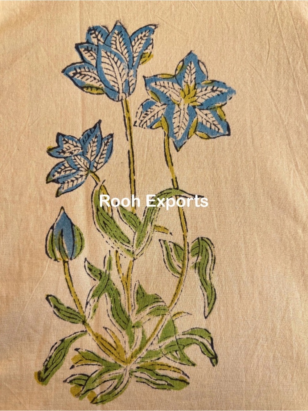 Floral Block Print Midi Dress made in India. ๐ฎ๐ณ - Picture 9 of 9